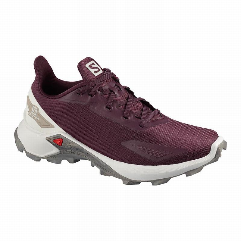 SALOMON ALPHACROSS BLAST Philippines - Women's Trail Running Shoes - Burgundy | 875613-VOP